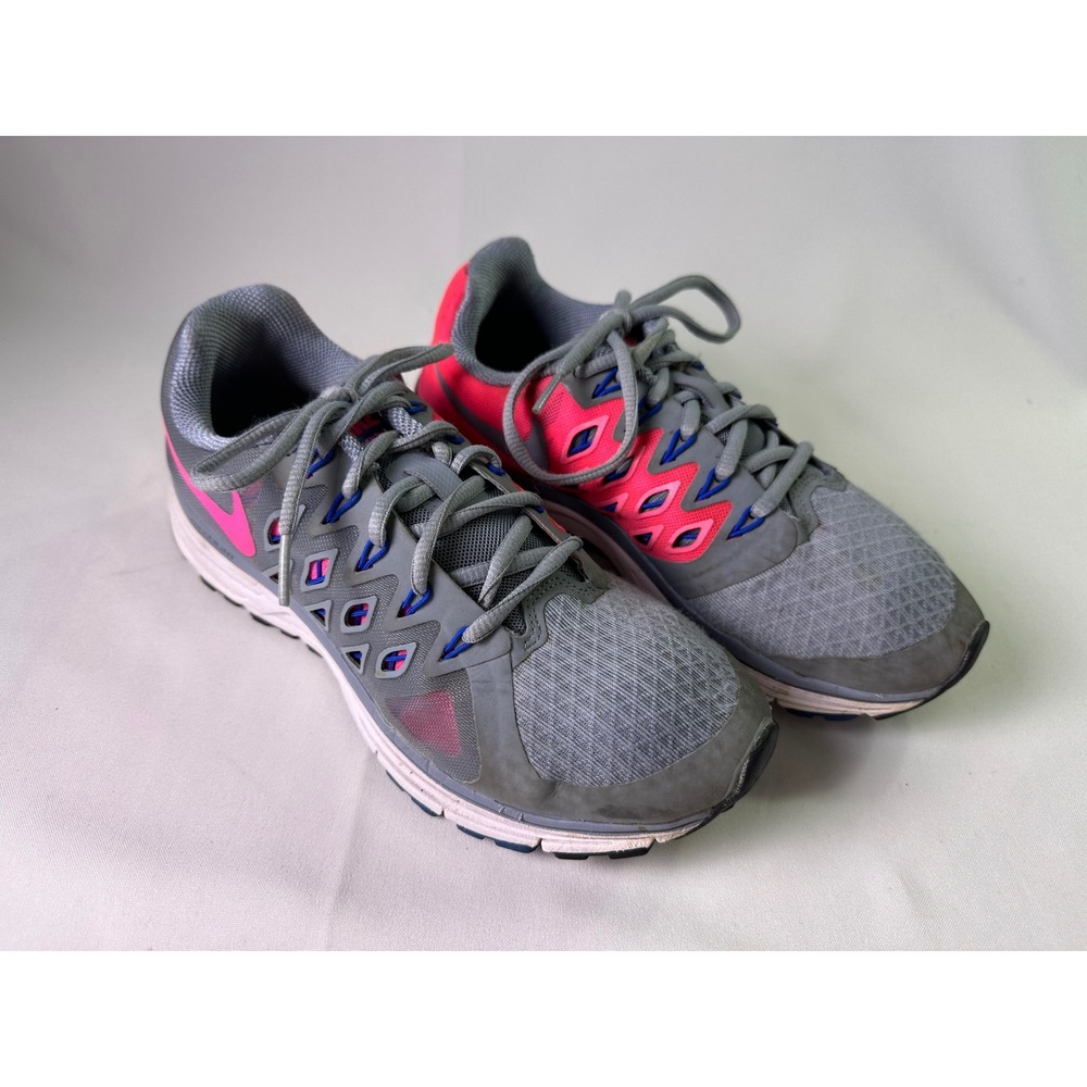 Nike Zoom Vomero 9 Women's‎ Running Shoes Gray Pink Blue 642196-006 Size 8